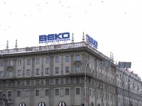 Вывеска "BEKO", пр.Независимости, 2013г.  Совместная работа с компанией "Колор ЭКСПРЕСС"