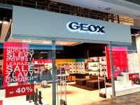 ТЦ "Замок", вывеска для магазина "GEOX", 2013г.