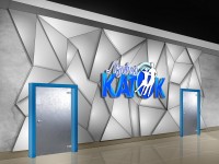 Эскиз рекламного оформления входов на каток.. г. Минск, тц "Замок", 2014г.