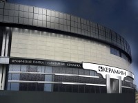 Эскиз оформления салона керамической плитки "Керамин" в Уручье, 2016 год.