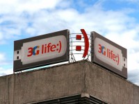 Накрышная установка "life:)", г.Минск, ул.Немига. 2009г.
